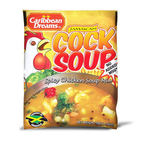 Caribbean Dreams Cock Soup Pack-10 shows convenient, authentic flavor for quick meals.