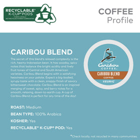 Caribou Blend K-Cup pod ready for a smooth morning cup.