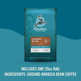 Caribou Coffee Caribou Blend aroma close-up inviting fragrance