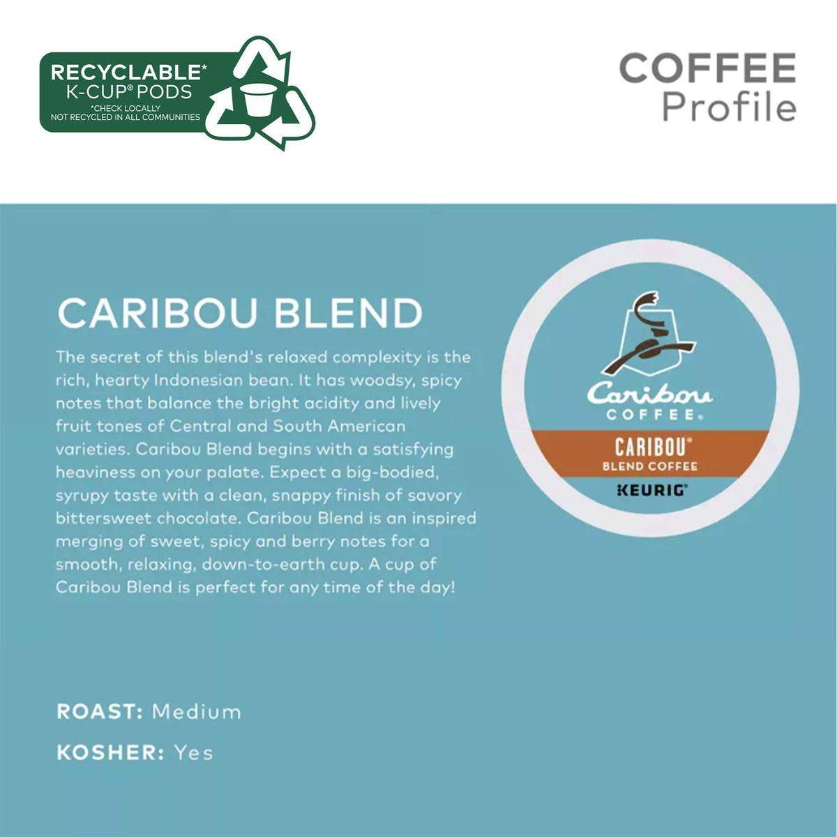 K-Cup pack display highlights 96 pods for daily sipping.