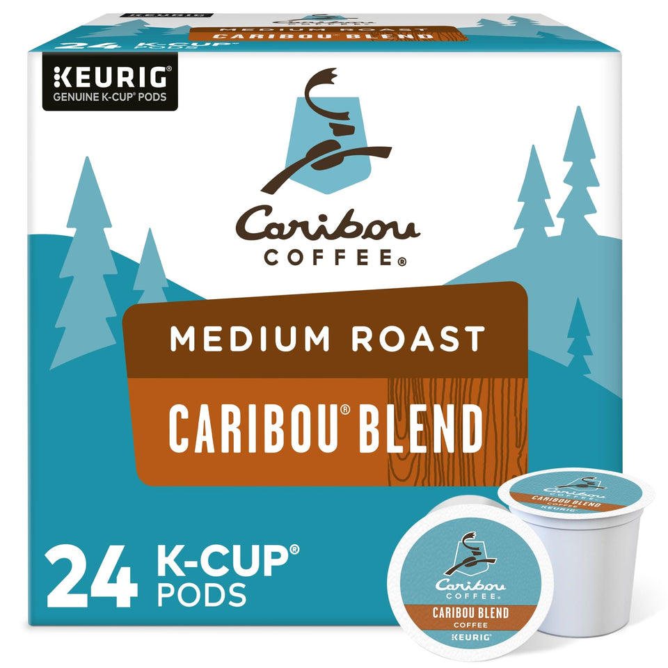 Caribou Coffee Caribou Blend K-Cup Pod for a balanced, big-bodied morning