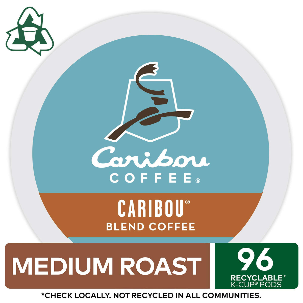 Caribou Blend K-Cup pour reveals inviting aroma and balanced flavor.