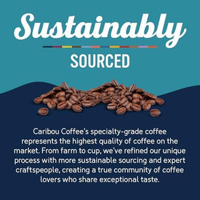 Caribou Coffee Caribou Blend Rainforest Alliance seal signals ethical coffee