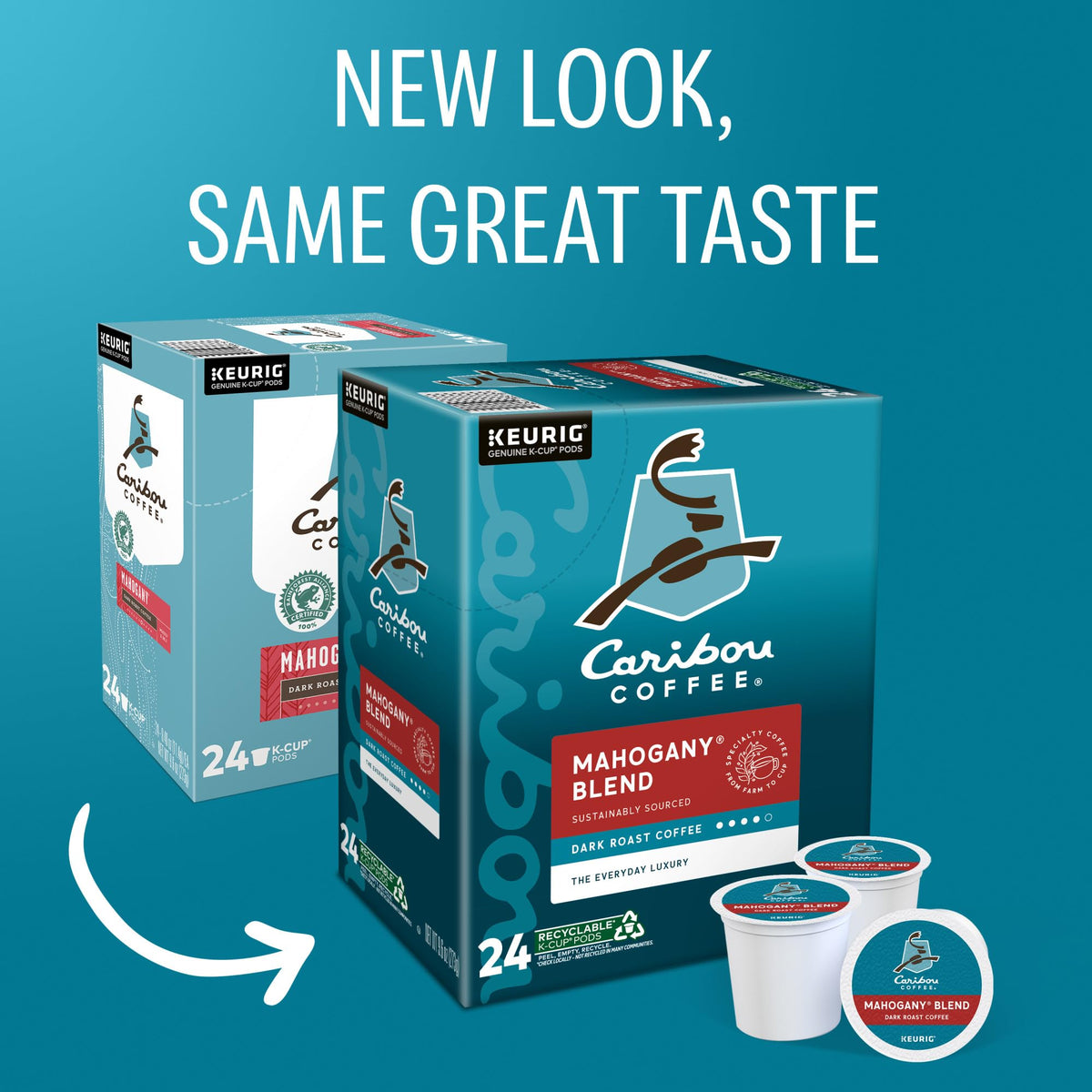 Steaming cup of Mahogany Blend reveals vanilla sweetness and herbal acidity.