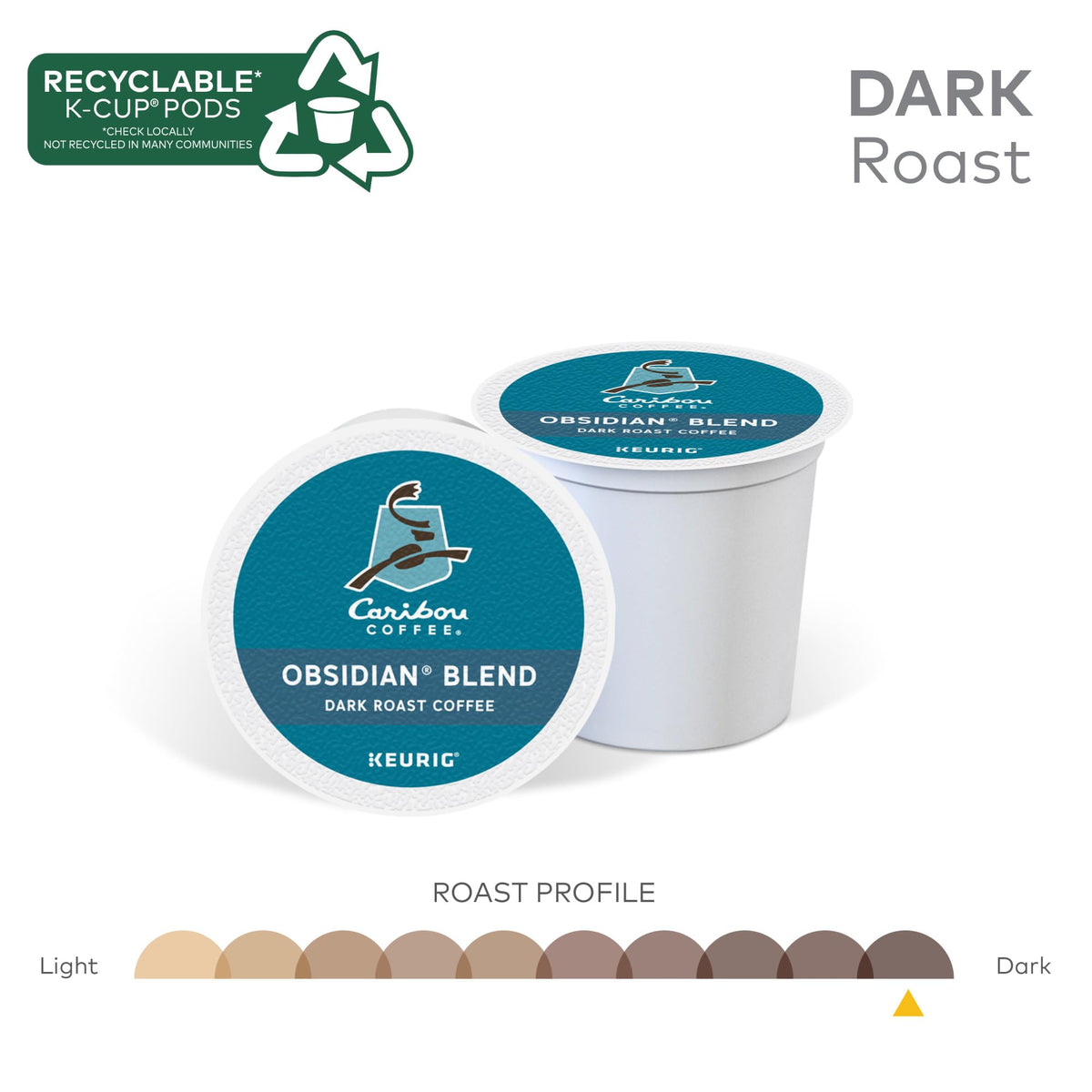 Caribou Coffee Obsidian box shows 96-count convenience for gatherings
