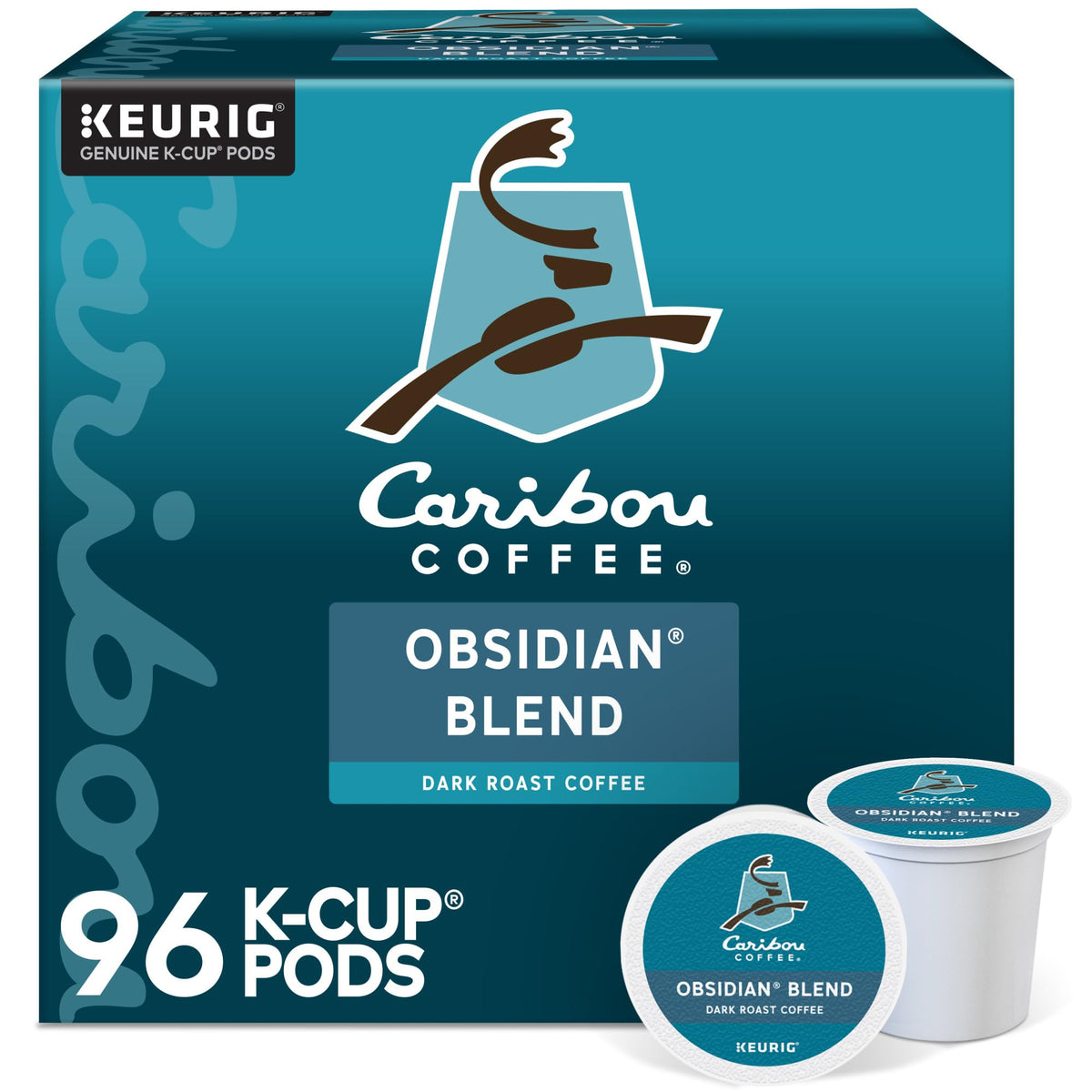 Caribou Coffee Obsidian K-Cup Pack for convenient, single-serve purchases