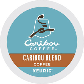 Rainforest Alliance label on Caribou Coffee signaling sustainable sourcing