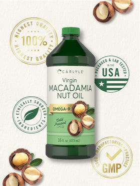 Carlyle Macadamia Nut Oil for hair nourishment and shine