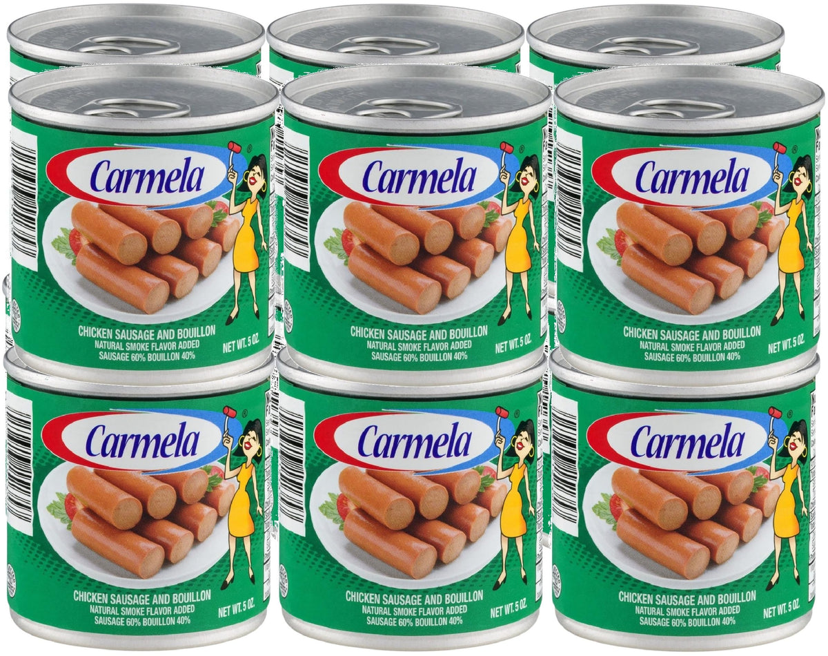 Carmela Chicken Vienna Sausage in Broth can for quick, flavorful meals