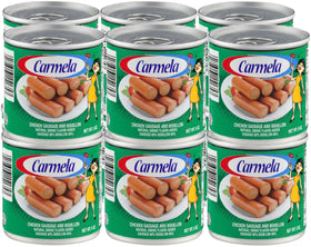 Carmela Chicken Vienna Sausage in Broth can for quick, flavorful meals