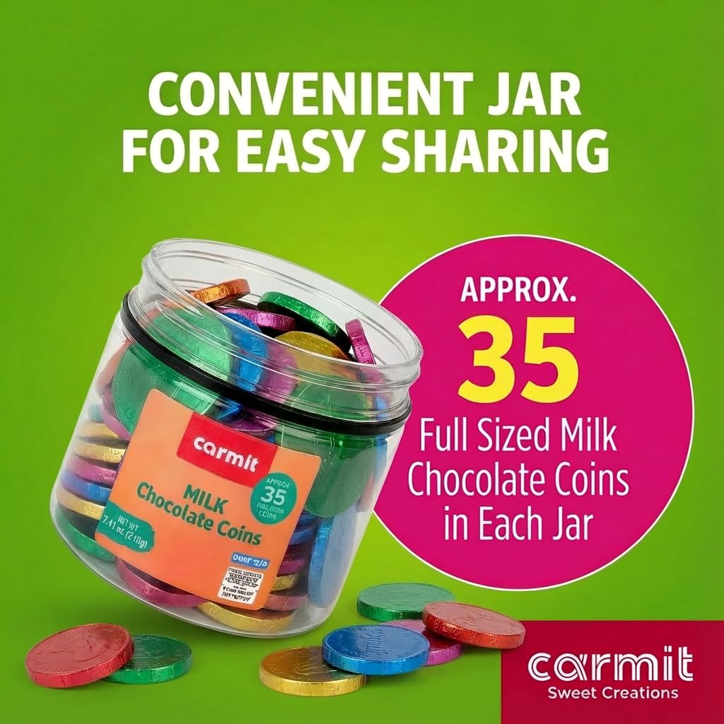 Carmit coins individually wrapped for sharing