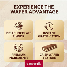 Carmit gluten free chocolate wafers labeled Kosher for Passover and Kitniyot friendly.