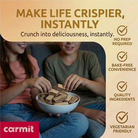 Carmit gluten free chocolate wafers 3-pack, convenient for snacking on the go.