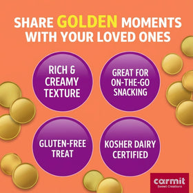 Carmit Gold gelt included in a gift basket for celebrations.