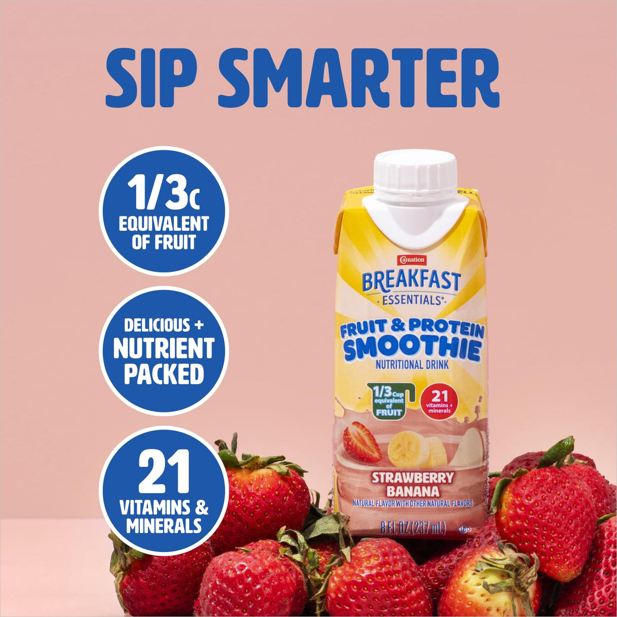 Drink provides 21 vitamins and minerals with zinc, folate, iron and B12.