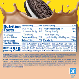 Carnation Breakfast Essentials Cookies N Crème 24-pack box, family-friendly breakfast solution.