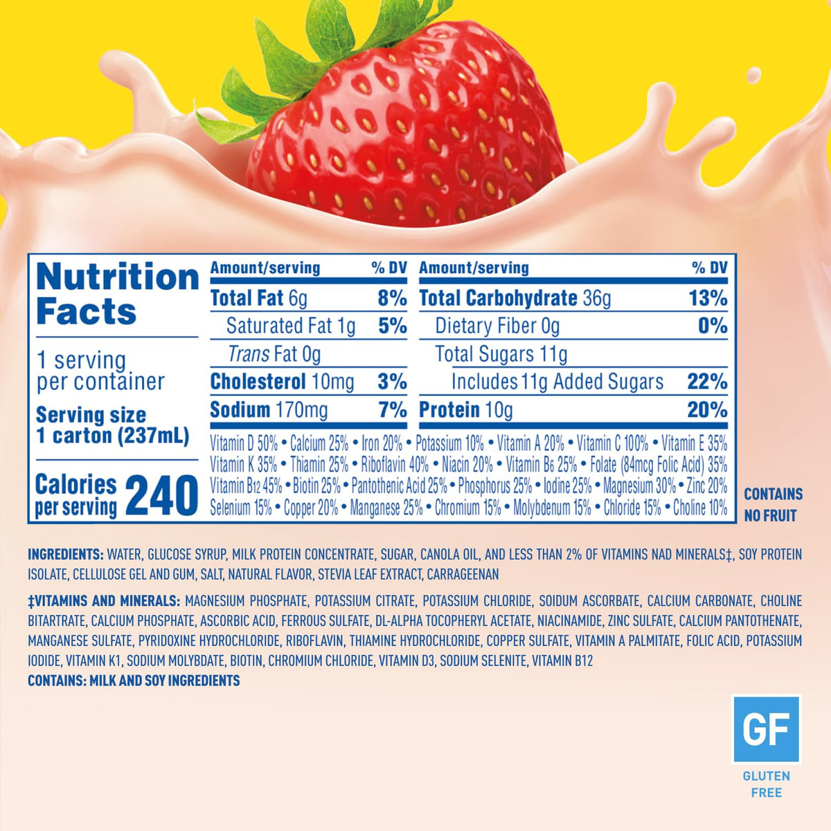 Carnation Breakfast Essentials Creamy Strawberry served with oatmeal for balance