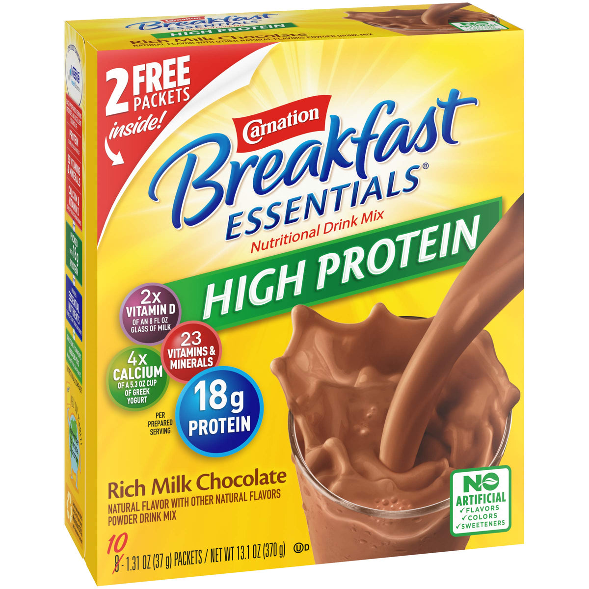 Carnation Breakfast Essentials high-protein ready-to-drink bottle for on-the-go nutrition.