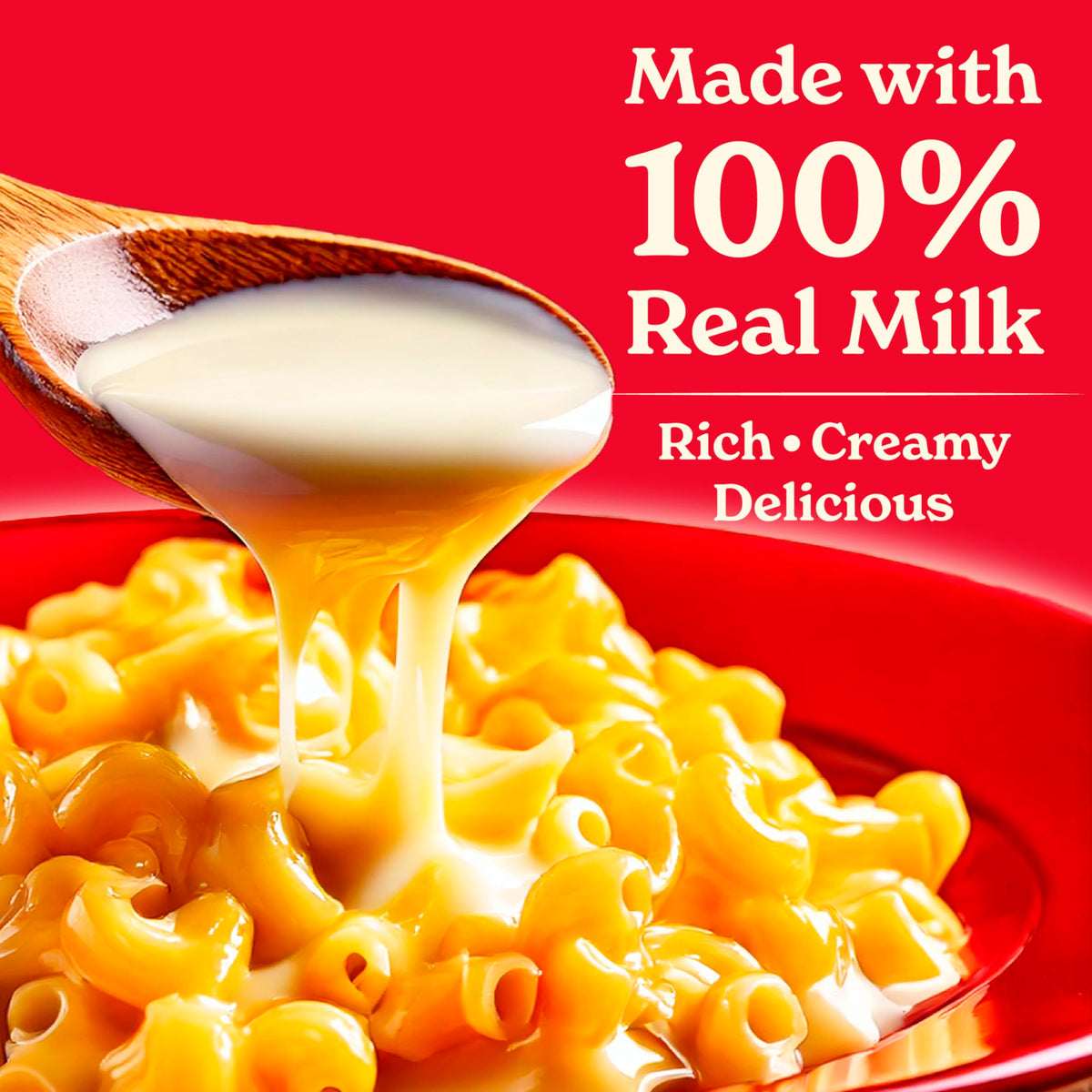 Pouring Carnation Evaporated Milk into a pan to enrich a sauce