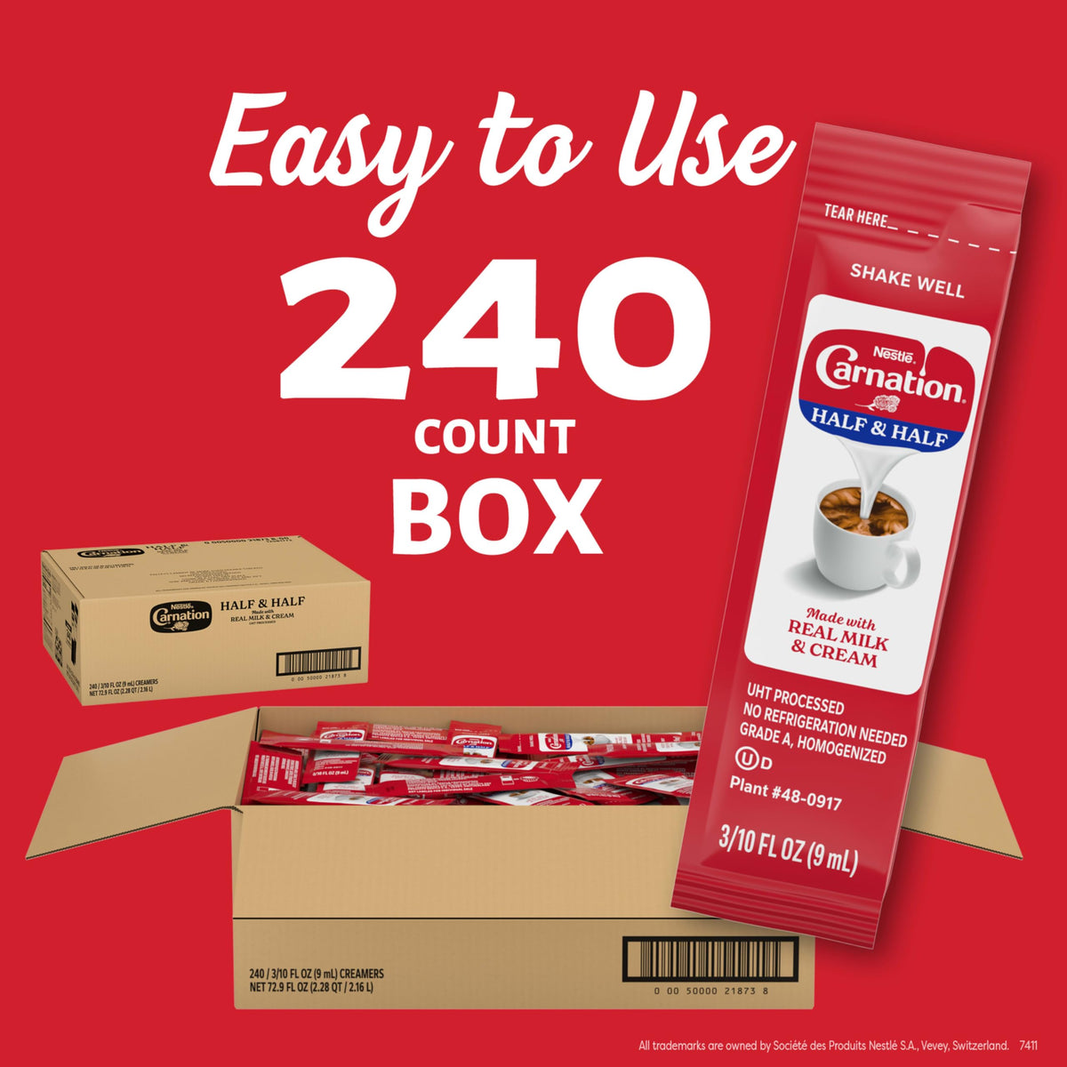 Office breakroom with Carnation creamer sticks ready to use