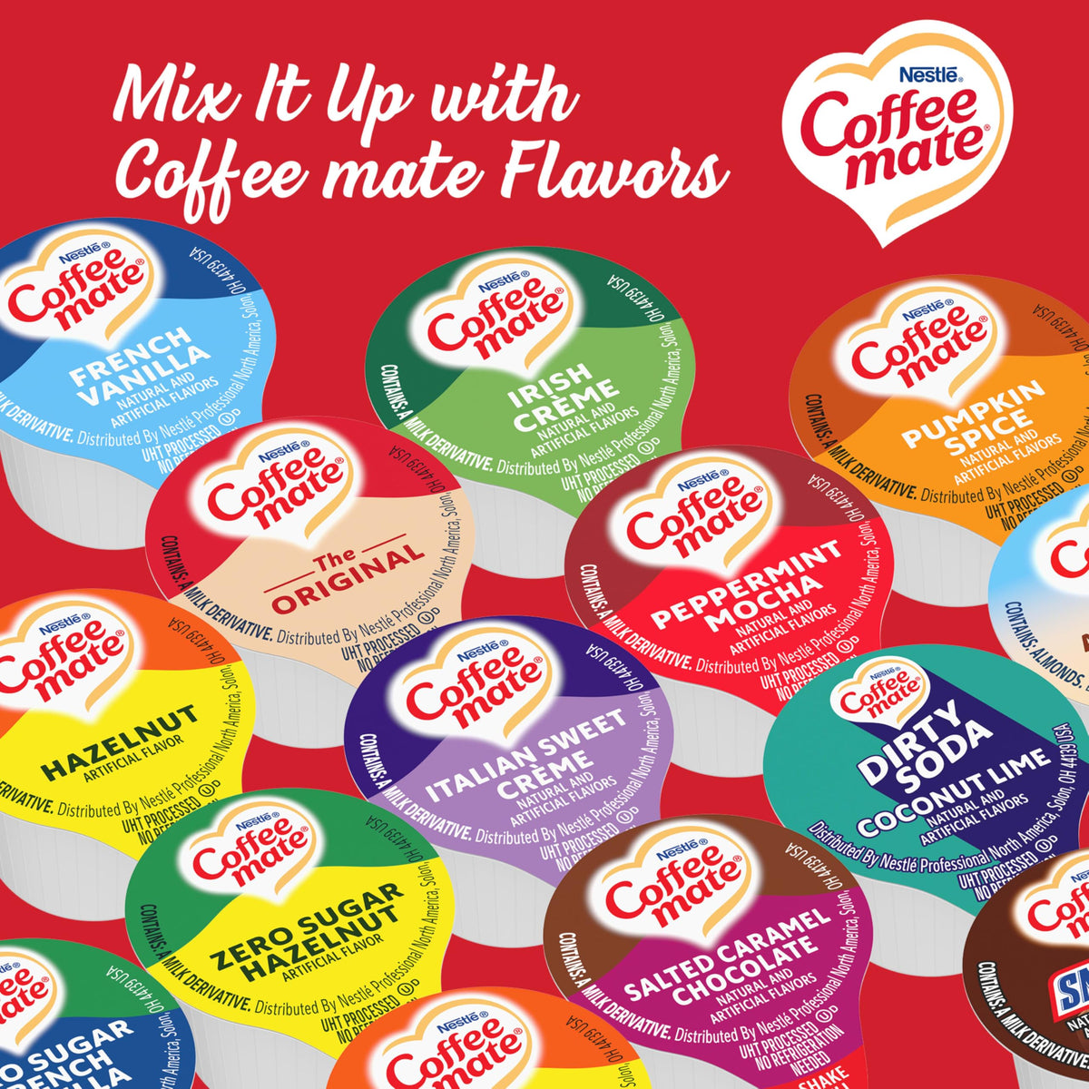 Hospitality service using Carnation creamer sticks for guests