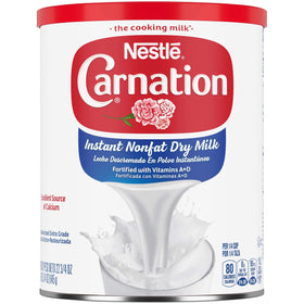 Carnation Instant Nonfat Dry Milk can-pour delivers creamy beverages and calcium