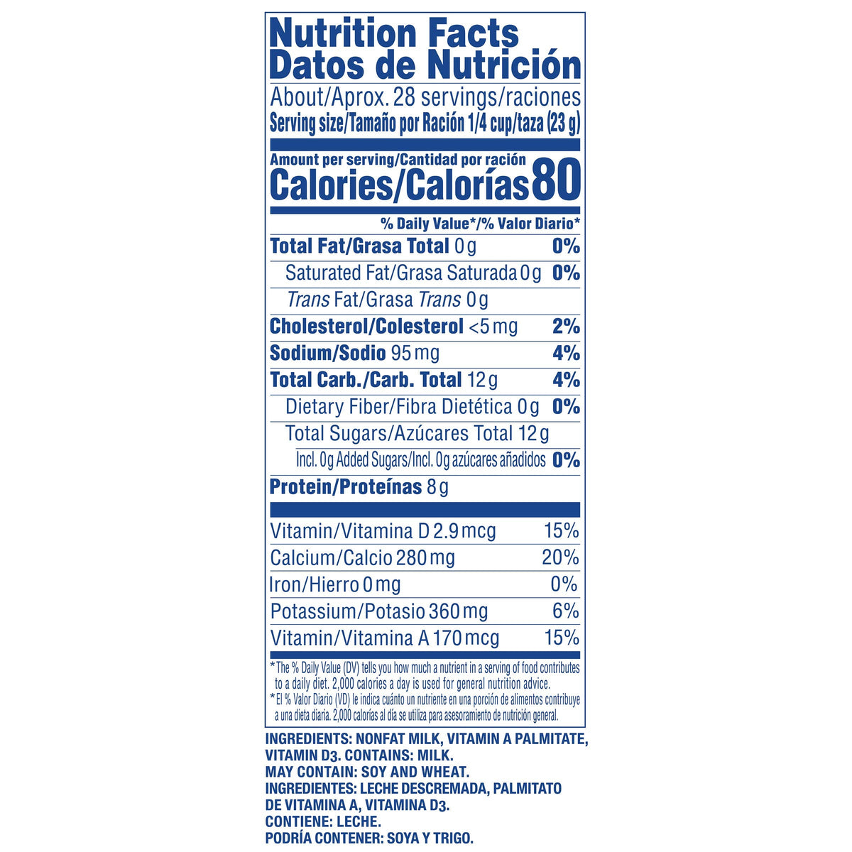 Carnation Instant Nonfat Dry Milk foamy-crema enhances cappuccinos and lattes