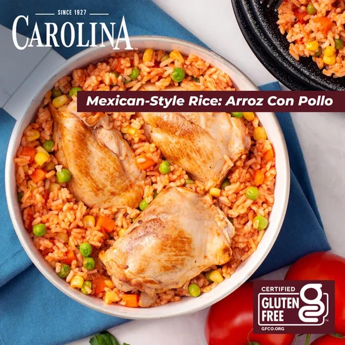 Carolina Enriched Rice paired with colorful vegetables for a meal