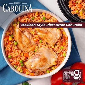 Carolina Enriched Rice paired with colorful vegetables for a meal