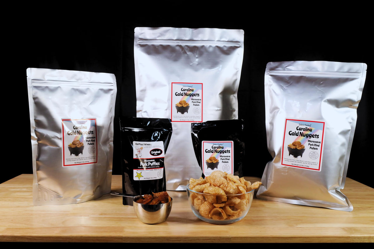Carolina Gold Nuggets snack bowl with puffies ready to eat