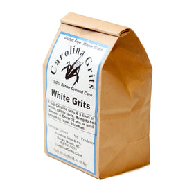 Carolina Grits packaging 16 oz bag for small-batch cooking.