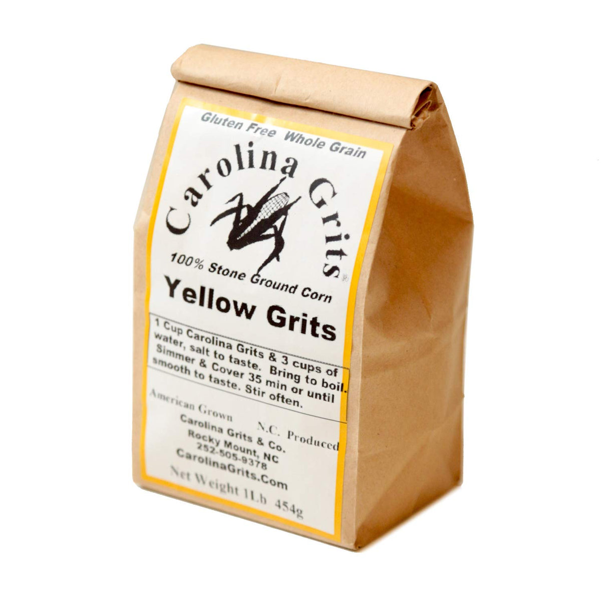 Carolina Grits stone-ground milling process close-up preserving whole grain flavor