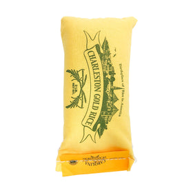 Carolina Plantation Charleston Gold Rice bag close-up, aromatic grains perfect for pilafs.