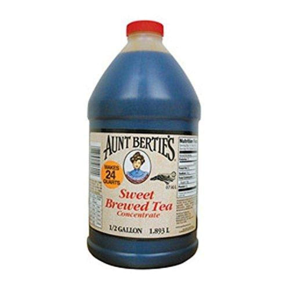 Carolina Treet Aunt Bertie's Sweet Brewed Tea Concentrate bottle for quick, homemade-tasting iced tea.