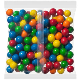 Carousel gumballs ready for refilling machines, bright hues enhance display and appeal.