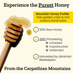 Carpathian Healer honey pour shot, drizzle for cheeses and salads