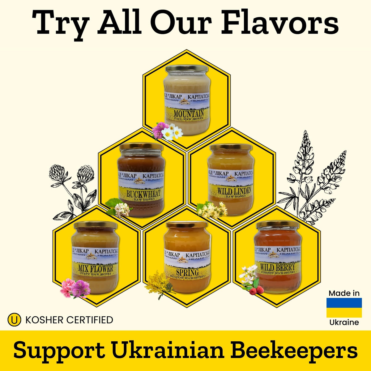 Carpathian Healer Wild Linden Honey drizzle with cheese to elevate snacks.
