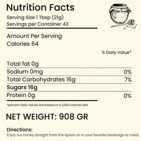 Carpathian Healer Wild Linden Honey label closeup emphasizes natural, additive-free quality.
