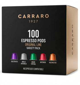 Carraro variety-pack-espresso-capsules: versatile at-home espresso with multiple intensities