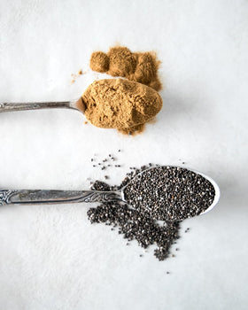 Carrington Farms chia seeds add texture to baked muffins and breads.