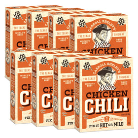 Carroll Shelby's White Chicken Chili Kit on display for easy weeknight meals.