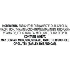 Non-GMO verified Carr's crackers packaging on shelf.