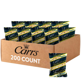 Carr's Royal Portion Water crackers in 0.4-ounce packaging for easy, 200-count convenience.