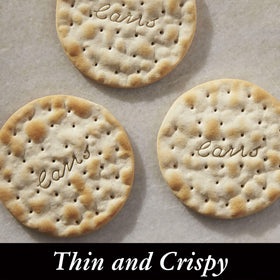 Carr's Table Water Crackers Original on a serving plate for cheese boards
