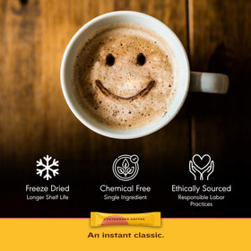 Cartograph Coffee freeze-dried crystals highlight convenience and shelf life