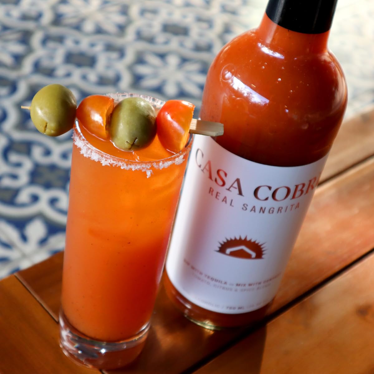 Casa Cobre Real Sangrita Bloody Mary base supports savory, spicy cocktails.