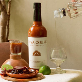 Casa Cobre Real Sangrita ingredients closeup shows real produce and natural ingredients.