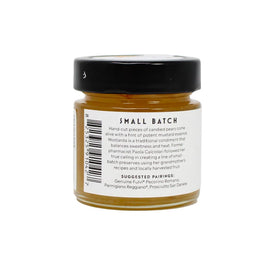 Casa Forcello Pear Mostarda jar with cheese platter pairing idea