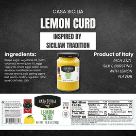 CASA SICILIA GOURMET Lemon Curd on toast, brightening mornings with tangy creaminess.