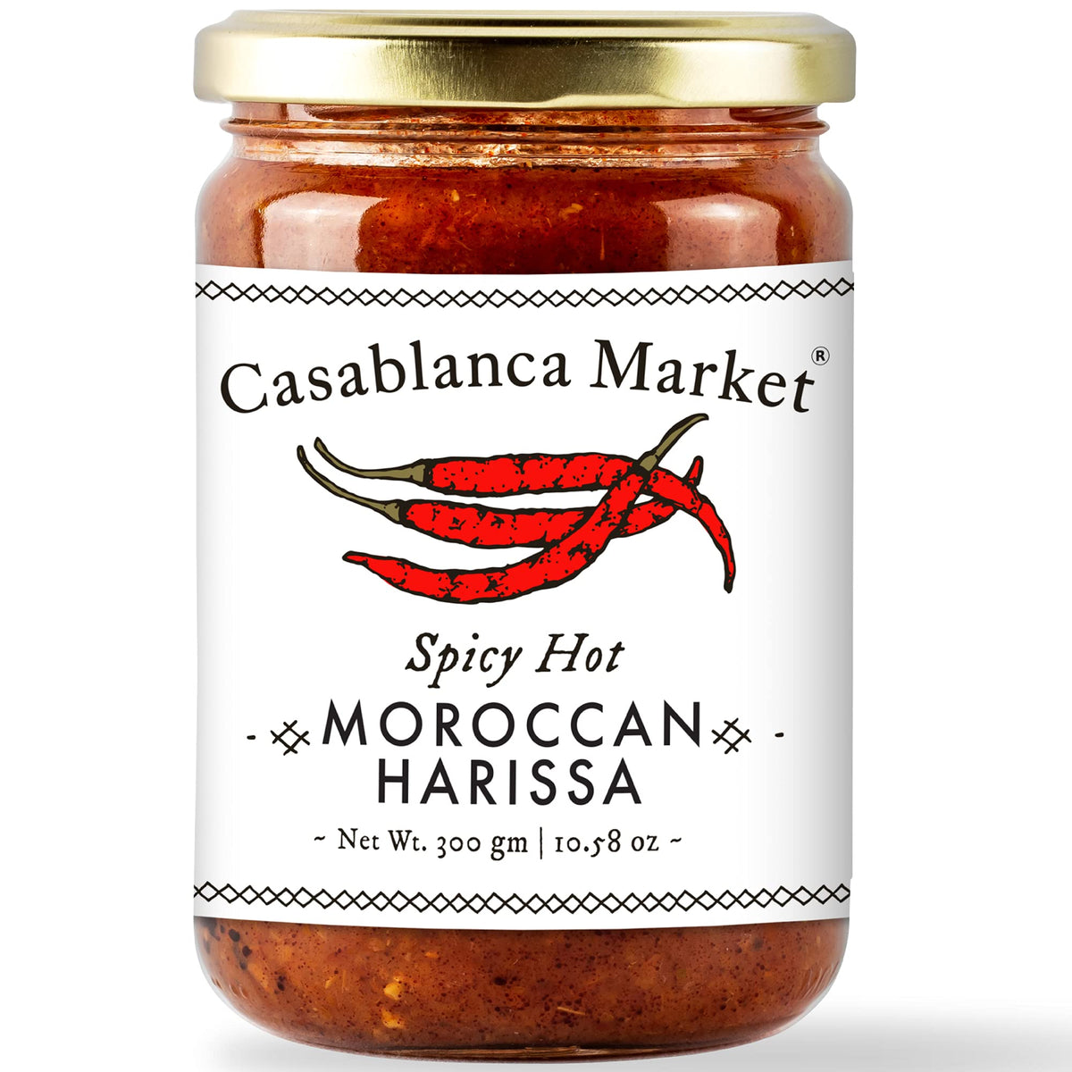 Casablanca Market Harissa bottle pour showing bold North African heat